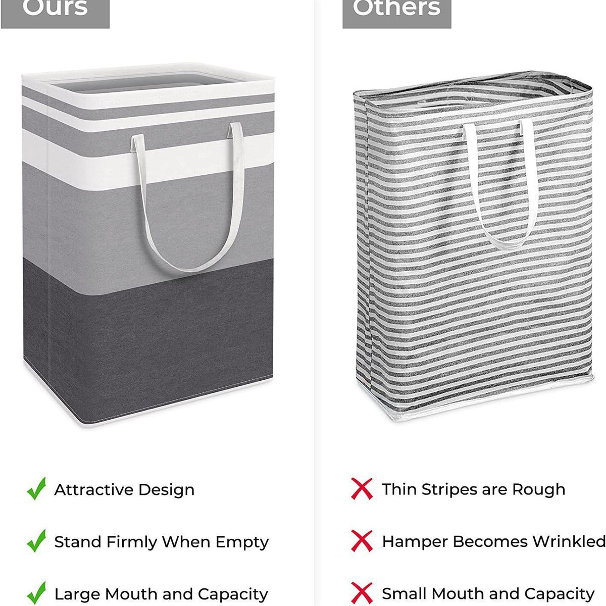 Collapsible Fabric Laundry Hamper Clothing Storage