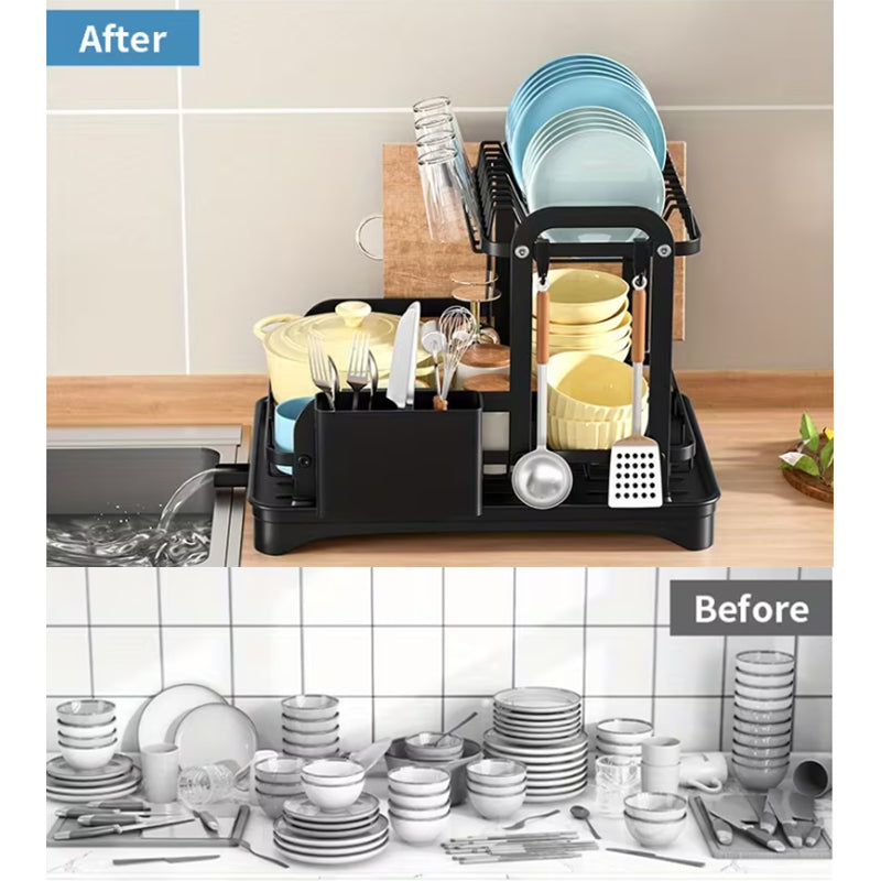 2-Tier Dish Drying Rack
