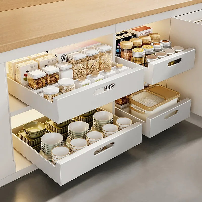 Kitchen Pull-out Drawer Dish Rack