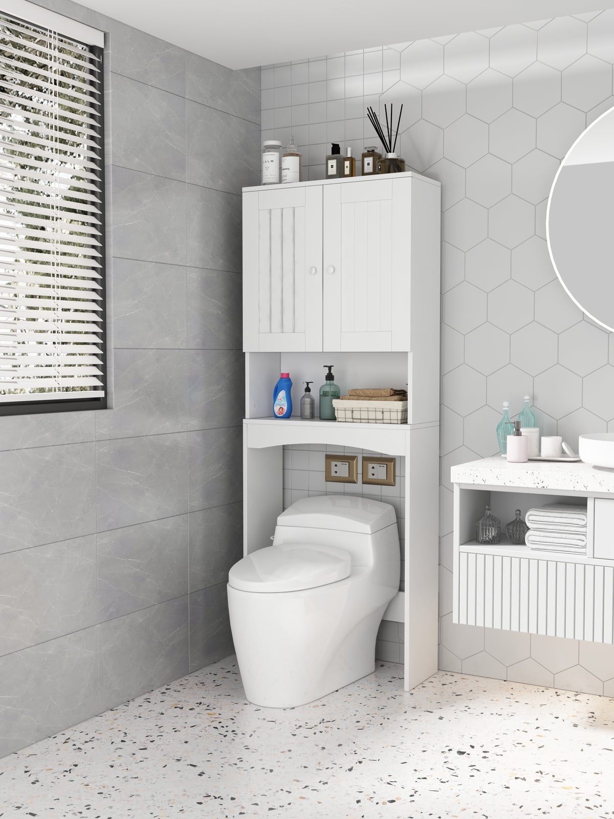 Bathroom Storage Cabinet Organizer