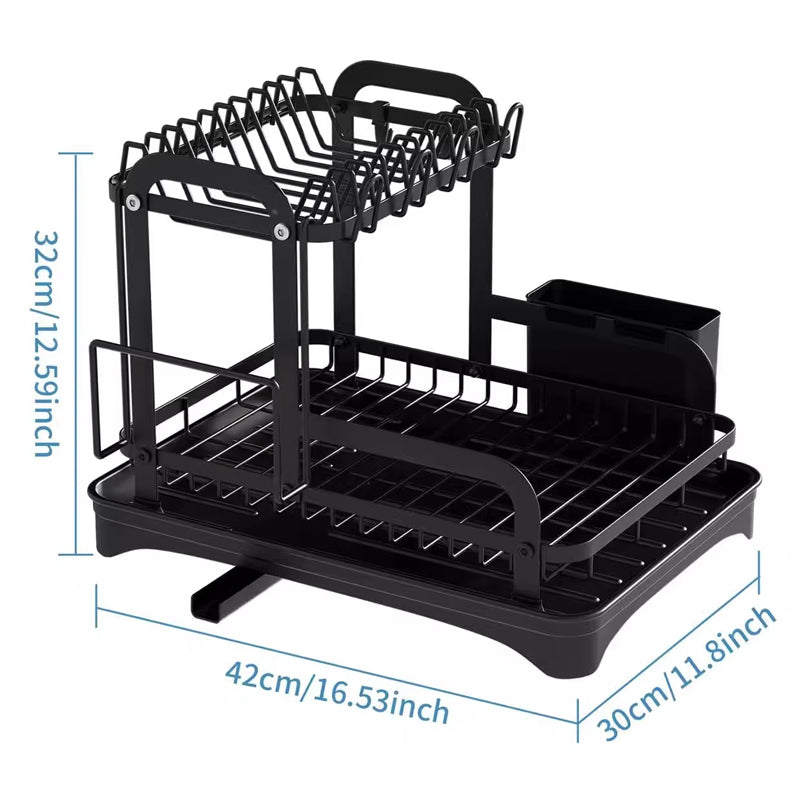 2-Tier Dish Drying Rack